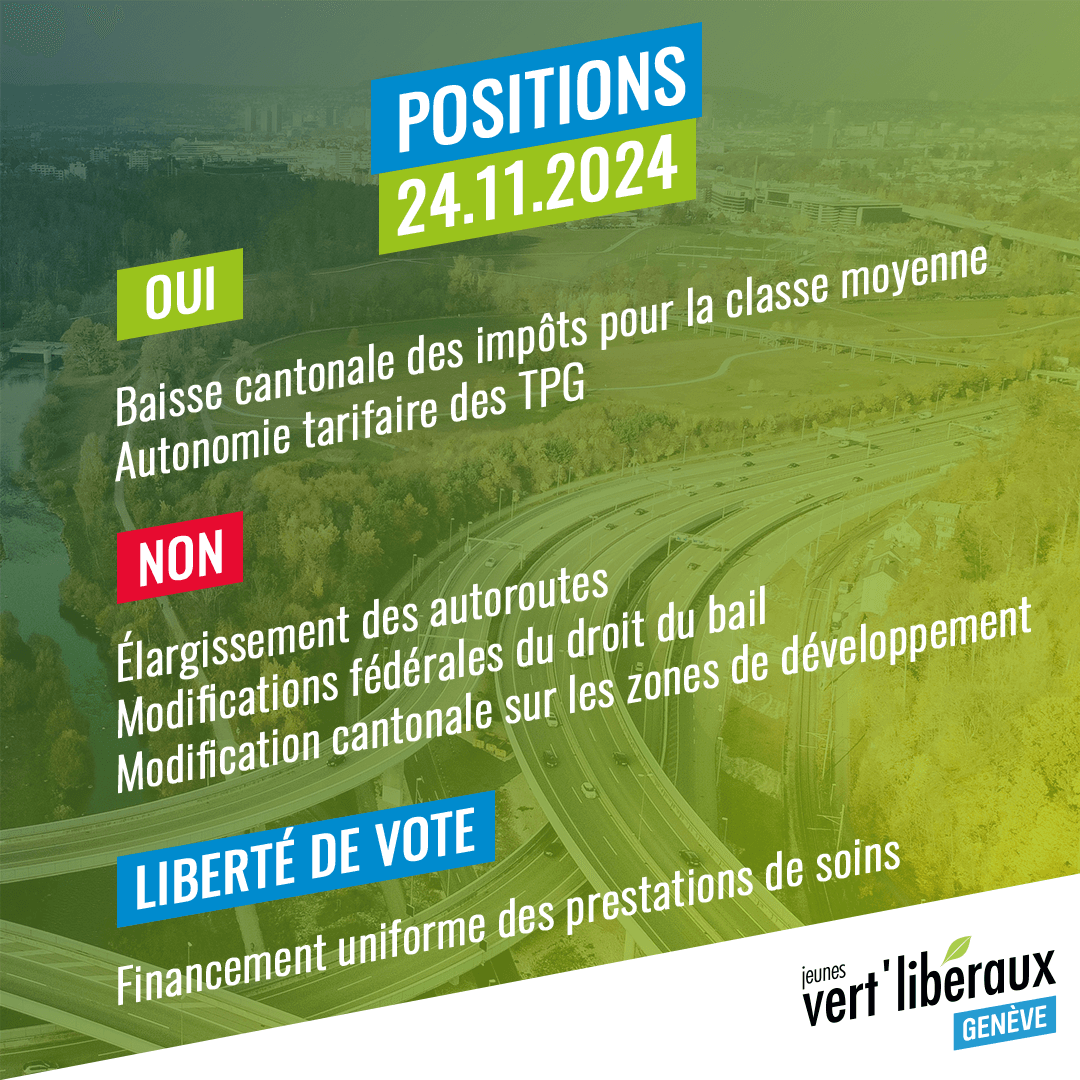 Prises de position pour les votations du 24 novembre 2024