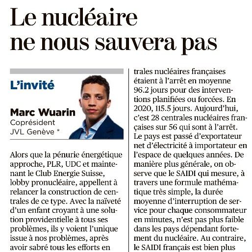 Le nucléaire ne nous sauvera pas