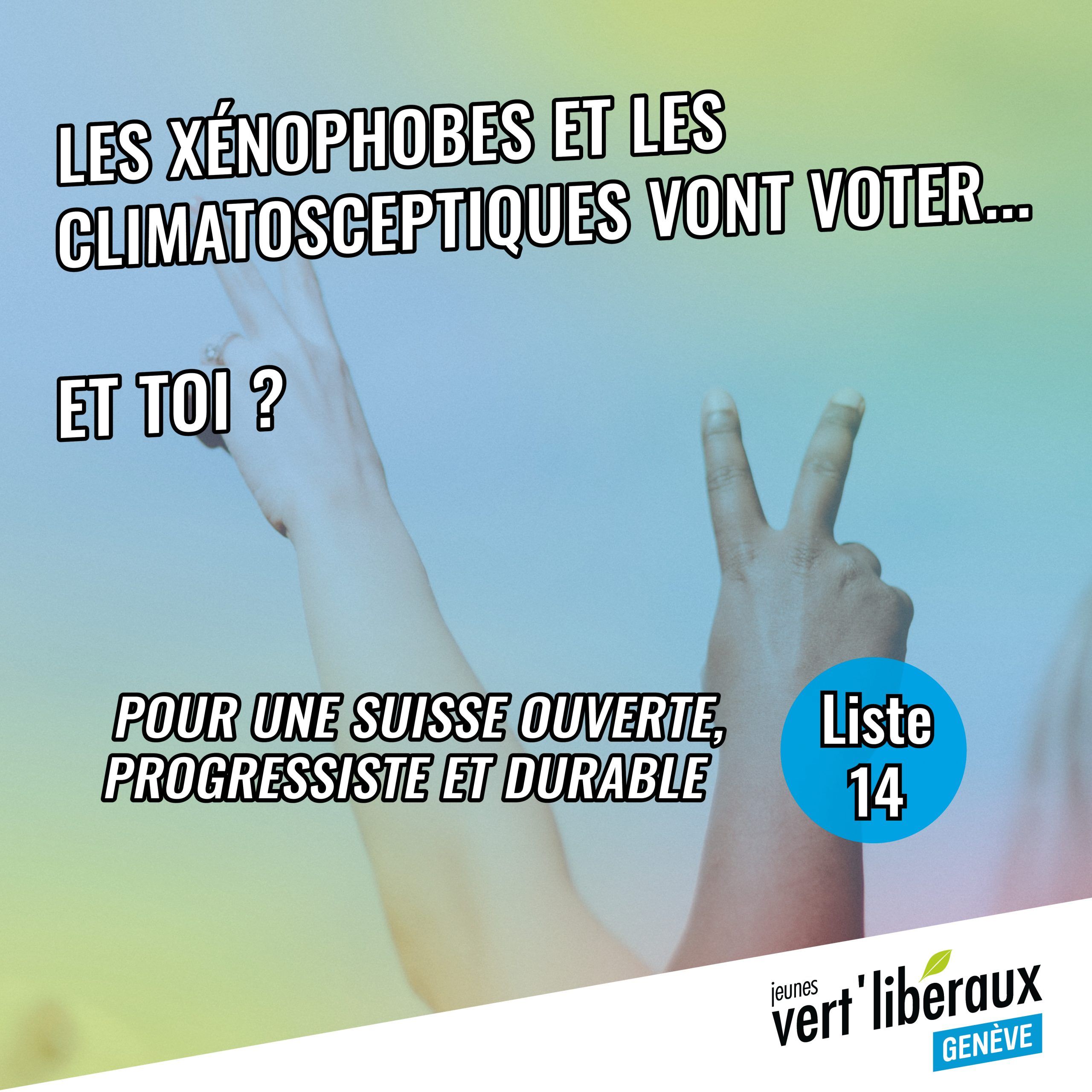 Élections fédérales 2023 : Jeunes vert’libéraux – Liste 14