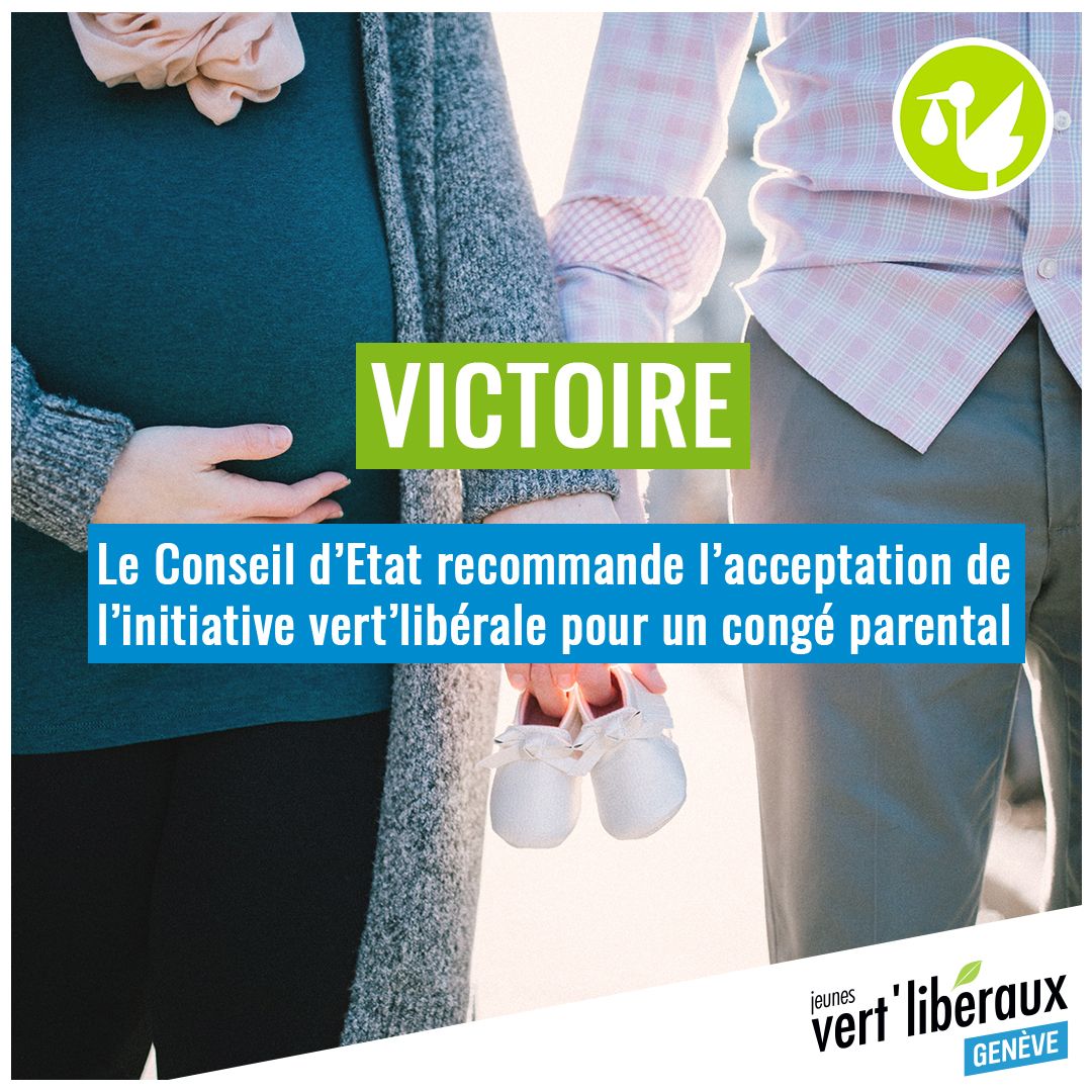 Le Conseil d’État genevois a annoncé son soutien au congé parental de 24 semaines !