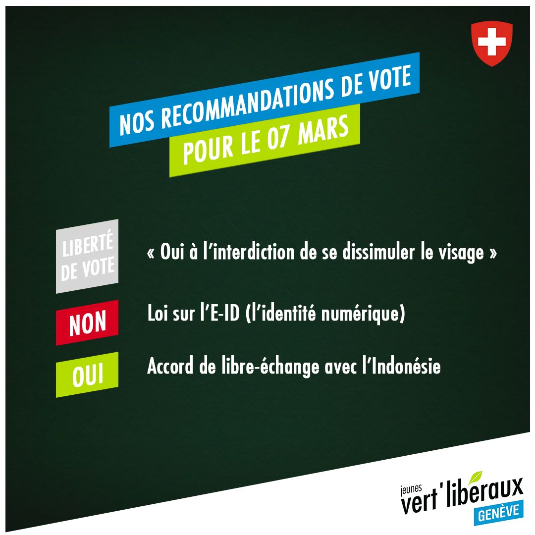 Recommandations de vote pour le 07 mars 2021